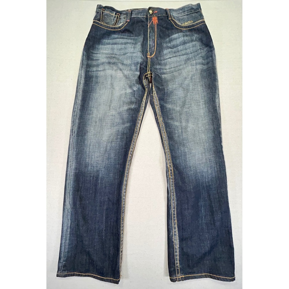 Vtg Y2K Stash House Mens 40 Wide Baggy Distressed Jeans Faded Built for Grinding
